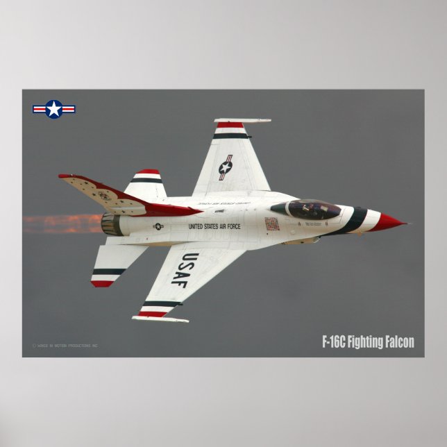 PÓSTER FALCON DE COMBATE F-16C (Frente)