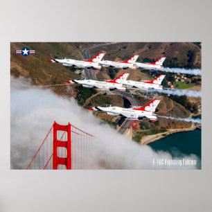 PÓSTER FALCON DE COMBATE F-16C