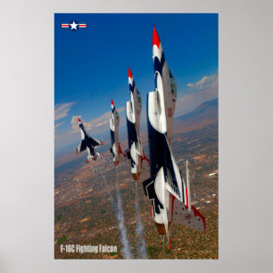 PÓSTER FALCON DE COMBATE F-16C