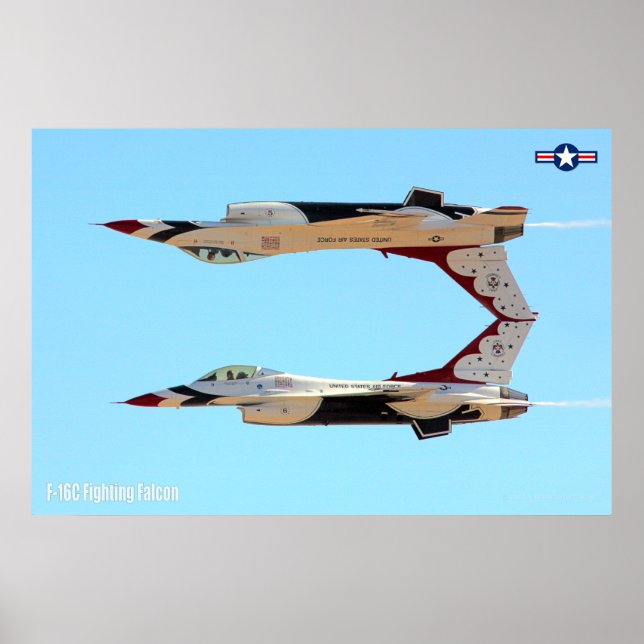 PÓSTER FALCON DE COMBATE F-16C (Frente)