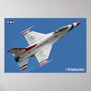 PÓSTER FALCON DE COMBATE F-16C