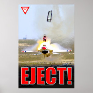 PÓSTER FALCON DE COMBATE F-16C - ¡EJECUTAR!