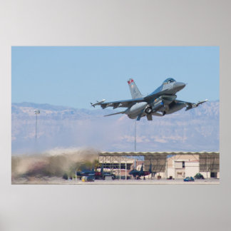 Póster Falcon de combate F-16C HL AF 89 149 Despegar