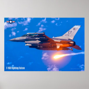PÓSTER FALCON DE COMBATE F-16D