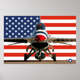 PÓSTER FALCON DE COMBATE F-16D