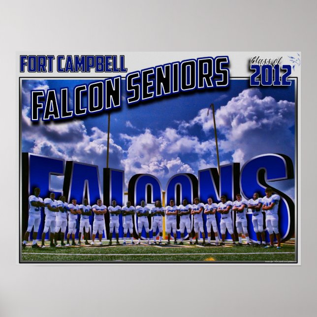 Póster Falcon Seniors 2011 - Clase de 2012 (Frente)