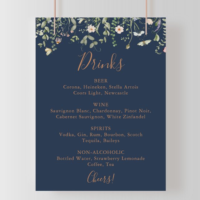 Póster Fall Garden Boda de Flor Silvestre Bebe Menú Rótul (Subido por el creador)