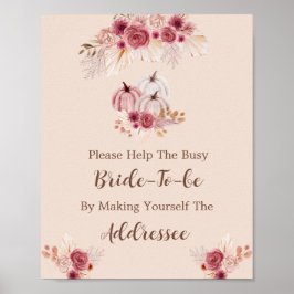 Póster Fall In Love Help The Busy Bride Address 