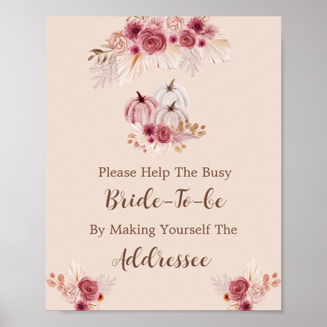 Póster Fall In Love Help The Busy Bride Address  (Frente)