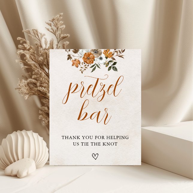 Póster Fall in Love | Pretzel Bar Table Bridal Shower (Subido por el creador)