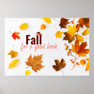 Póster Fall Literacy Poster Print