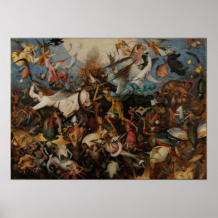 Póster Fall of the Rebel Angels by Pieter Bruegel
