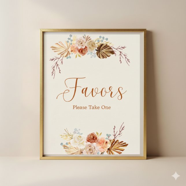 Póster Fall Rustic Favors Please Take One Bridal Shower (Subido por el creador)