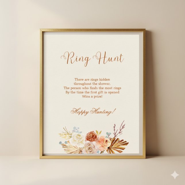 Póster Fall Rustic Ring Hunt Bridal Shower Game (Subido por el creador)