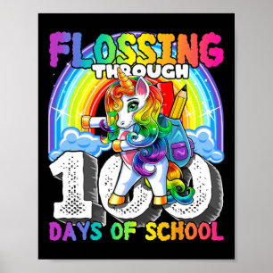 Póster Fallando a lo largo de 100 días de la escuela en e