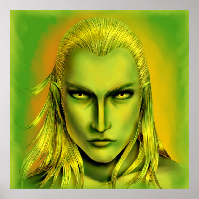 Póster Falln Male Forest Elf (Frente)