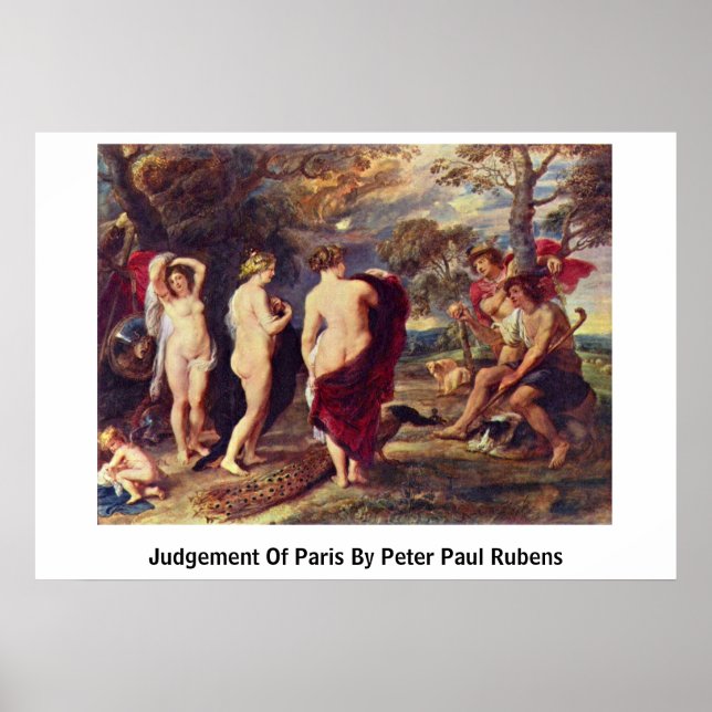Póster Fallo De París De Peter Paul Rubens (Frente)