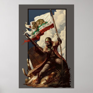 Póster Fallout NCR Ranger Flag Fan Art