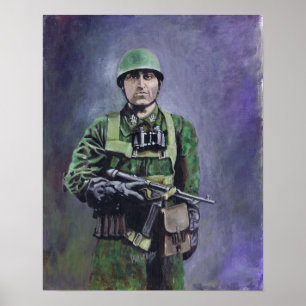 Póster Fallschirmjäger (diablos verdes)