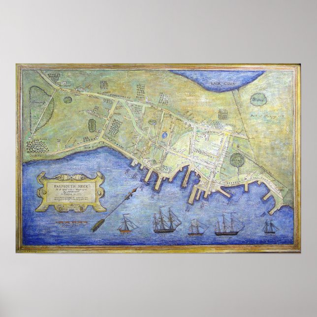 Póster Falmouth 1775 (Frente)