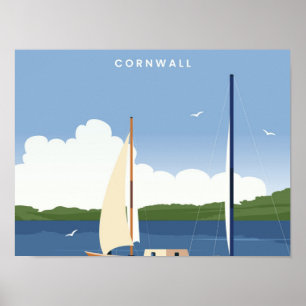 Póster Falmouth Cornwall
