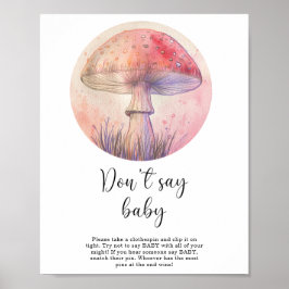 Póster Falsa amanita - No digas bebé