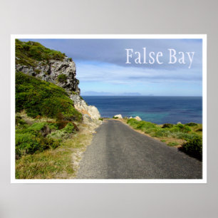 Póster False Bay, Ciudad del Cabo, Sudáfrica