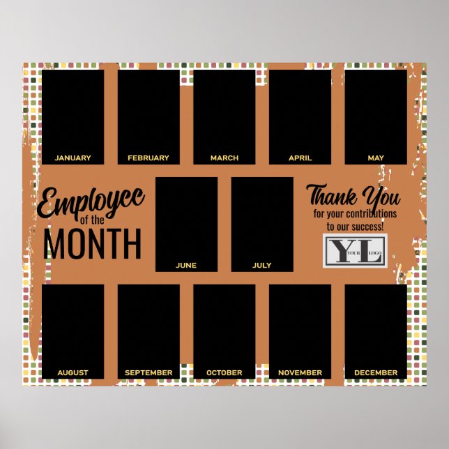 Póster Falso empleado de foto de pintura del reconocimien (Frente)