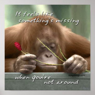 Póster Falta de usted