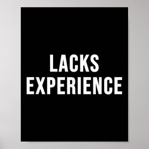 Póster Falta experiencia