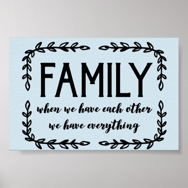 Póster Familia (Frente)