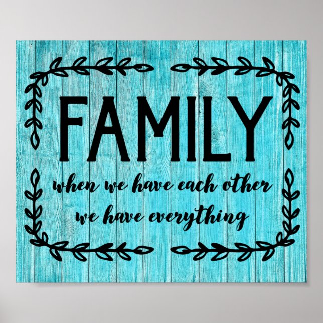 Póster Familia (Frente)