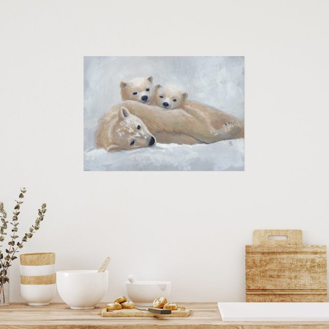 Póster Familia Ártica (Cocina)