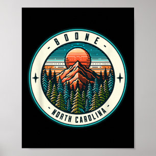 Póster Familia Boone North Carolina Skowboard Tr