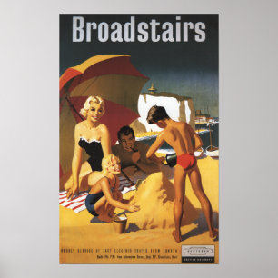 Póster Familia británica meridional de los ferrocarriles