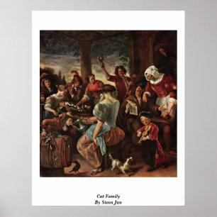 Póster Familia Cat De Steen Jan