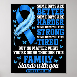 Póster Familia de Apoyo a la Conciencia de Distonía