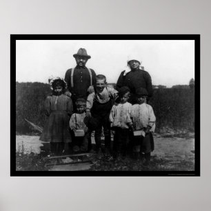 Póster Familia de Arnao del italiano de los recogedores
