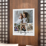Póster Familia de Collage de fotos de texto y fotografía<br><div class="desc">Hacer una imagen personalizada de la familia Photo keepsake wall art - Poster Print de Ricaso - añadir tus propias fotografías - collage de fotos keepsake regalos</div>