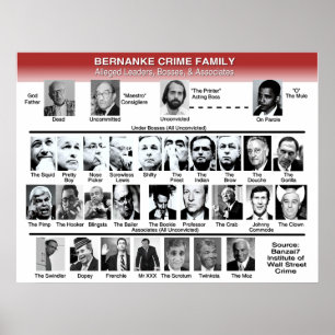 Póster Familia de delitos de Bernanke
