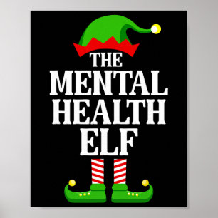 Póster Familia de Elfos de Salud Mental Grupo Divertido d
