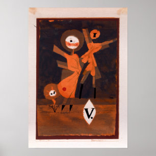 Póster Familia de Flores Paul Klee