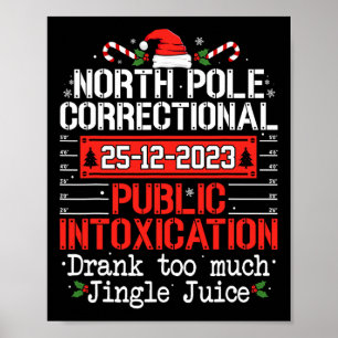 Póster Familia de intoxicación pública correccional del P