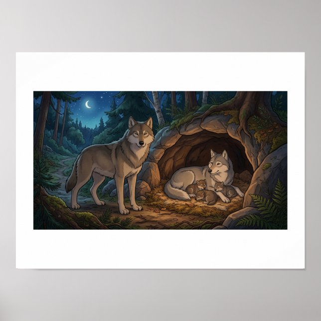 Póster Familia de Lobos   (Frente)