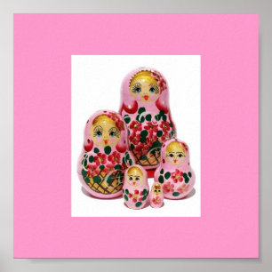 Póster Familia de Matryoshka