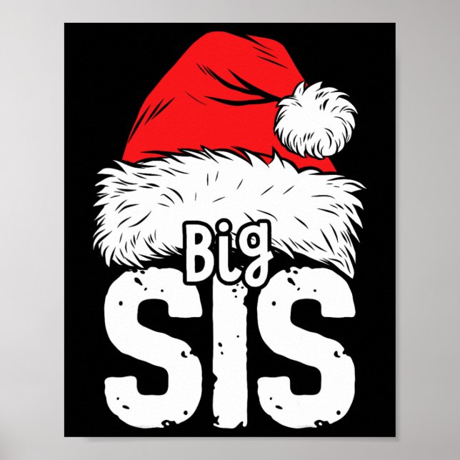Póster Familia de Navidades de Santa María en pijama (Frente)