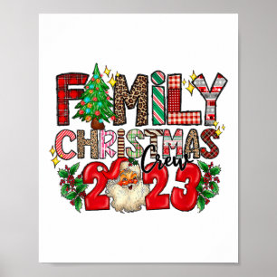 Póster Familia de Navidades Retro Familiares 2023