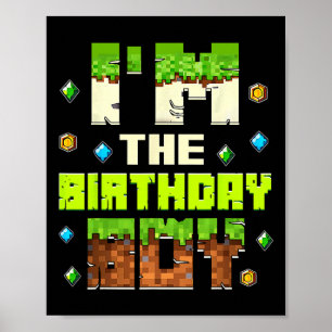 Póster Familia de niños de cumpleaños Yo soy el juego de 