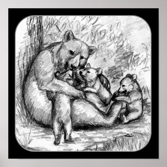 Póster Familia de osos (Frente)