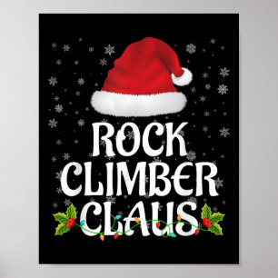 Póster Familia de pijama de luces de Navidad de Claus esc